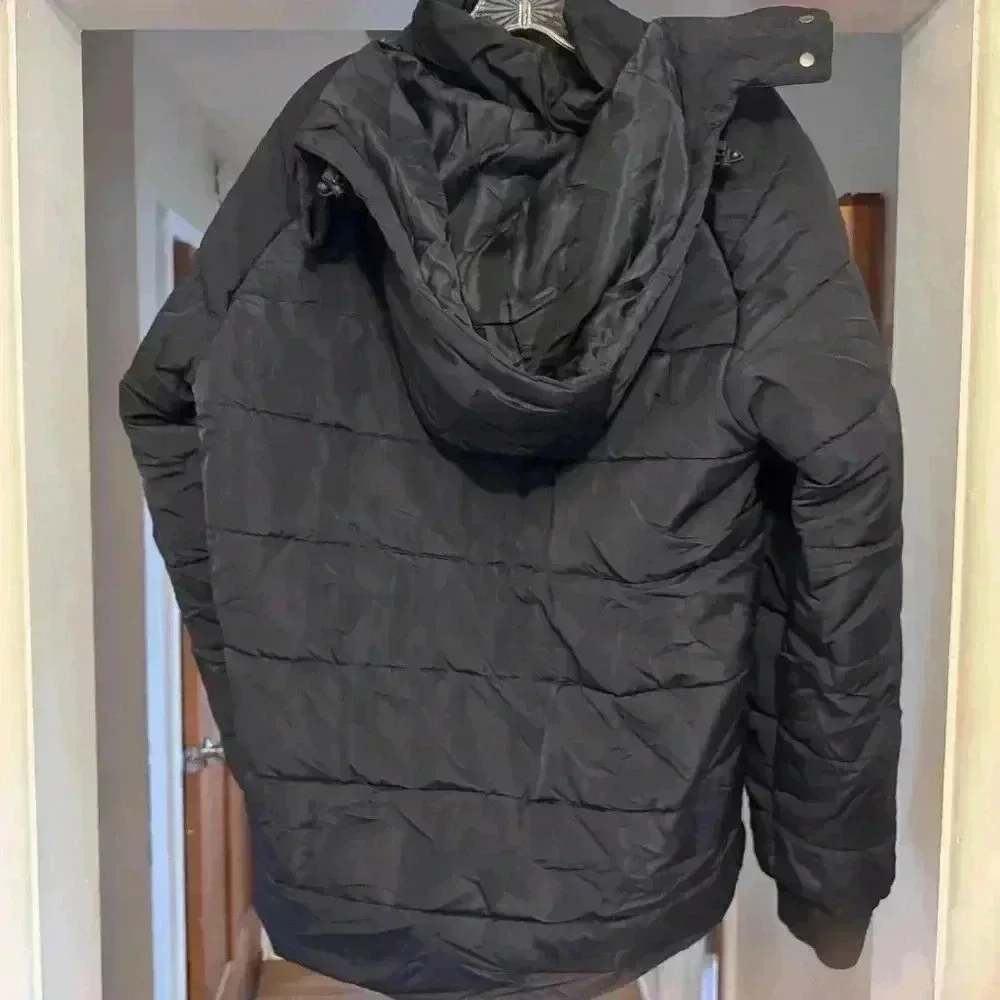 FILA Pace Logo PufferJacket Hooded Medium Insulated Winter, Warm, Insulated
